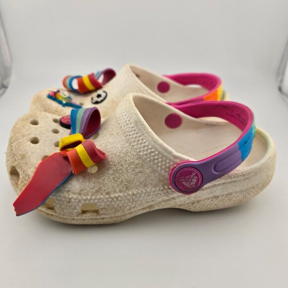 JoJo Siwa Crocs Fun Lab Kids Clogs | White Glitter | Size 12 - Picture 4 of 13